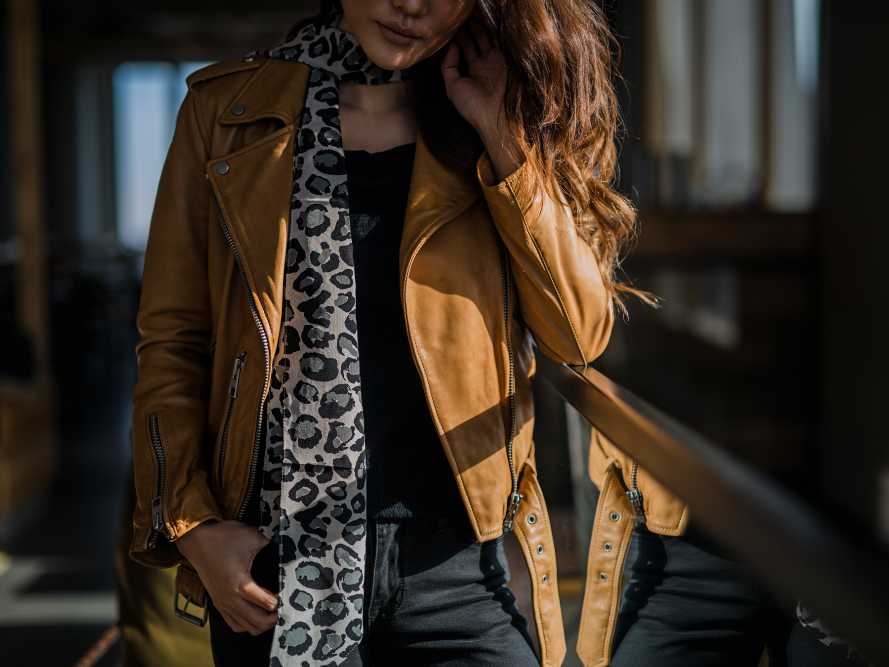 How to Elevate an Outfit Immediately - leopard, camel, leather jacket // Notjessfashion.com