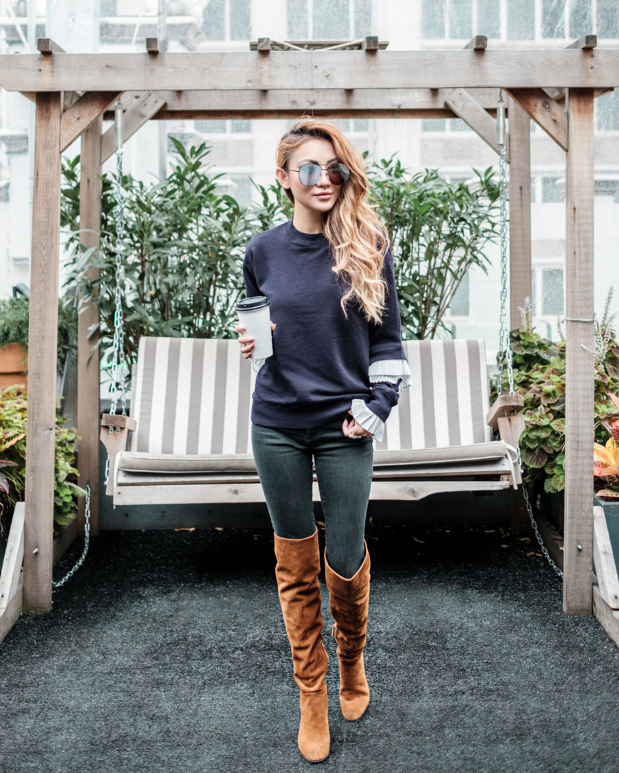 OTK Over the Knee Boots Winter Outfits // NotJessFashion.com
