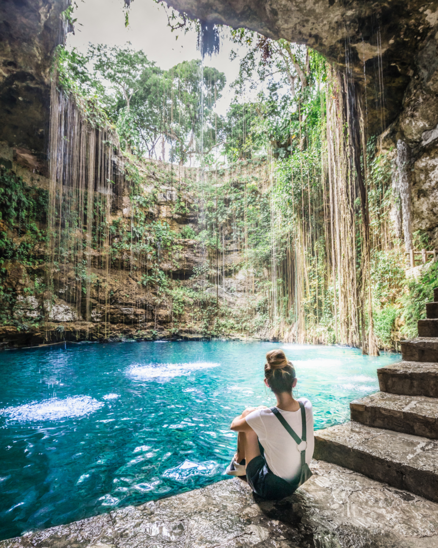 Safety Tips When Traveling to Mexico - chichen itza cenote ik kil // jessicawang.com