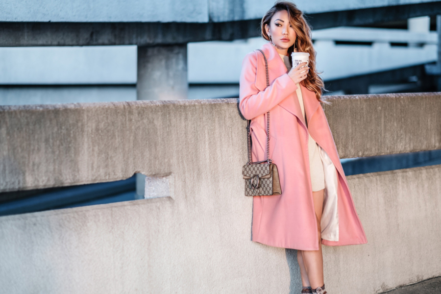 How To Style A Pink Coat // NotJessFashion.com