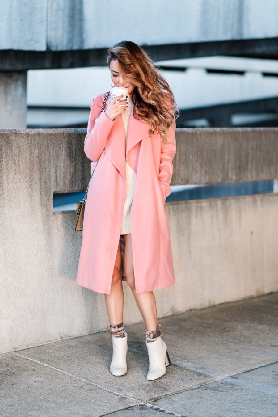 How To Style A Pink Coat // NotJessFashion.com