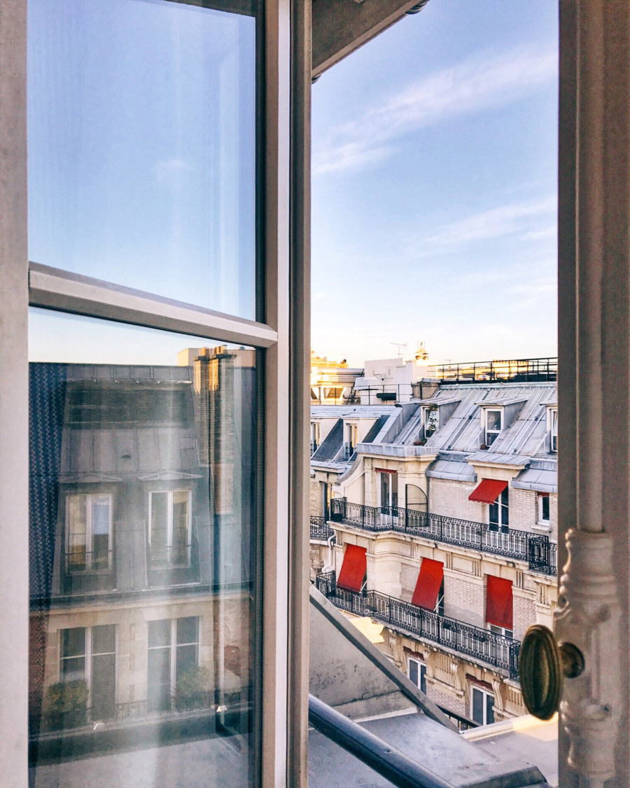 Paris morning through the window of Hotel Vernet // NotJessFashion