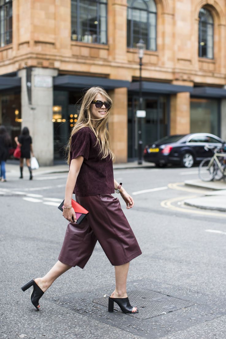 Pleather Maroon Culottes - 5 Styles of Culottes That Proves They’re For Everyone // NotJessFashion.com