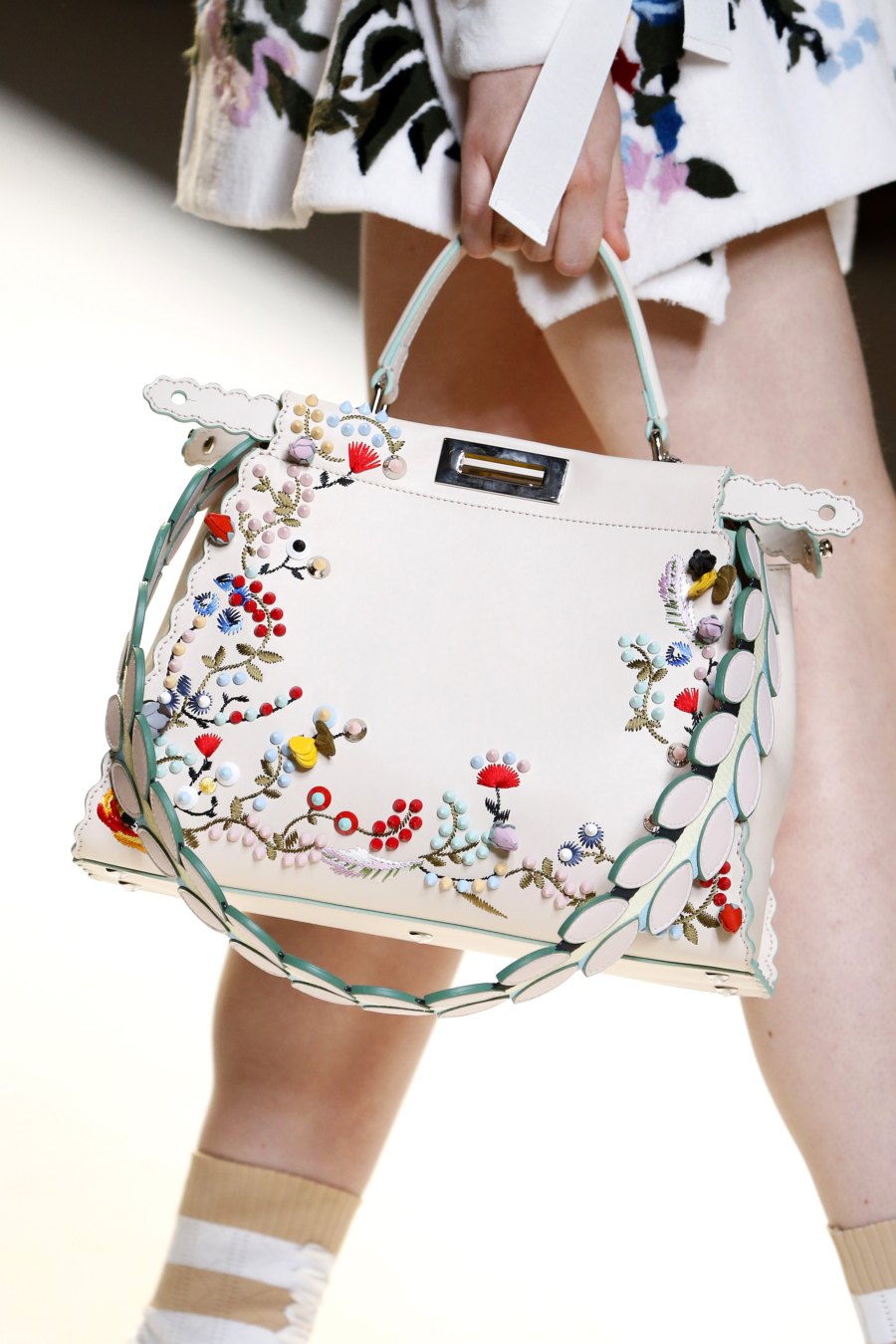 Floral Embroidered Satchel - Petite Girl Styling Dos and Don'ts // NotJessFashion.com