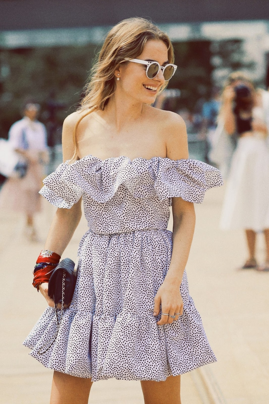 Off The Shoulder Dress - Best Dressed Spring Wedding Guest // Notjessfashion.com