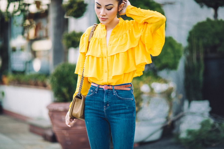 Yellow Ruffles - 6 Ways To Wear Summer’s Hottest Color: Yellow // NotJessFashion.com