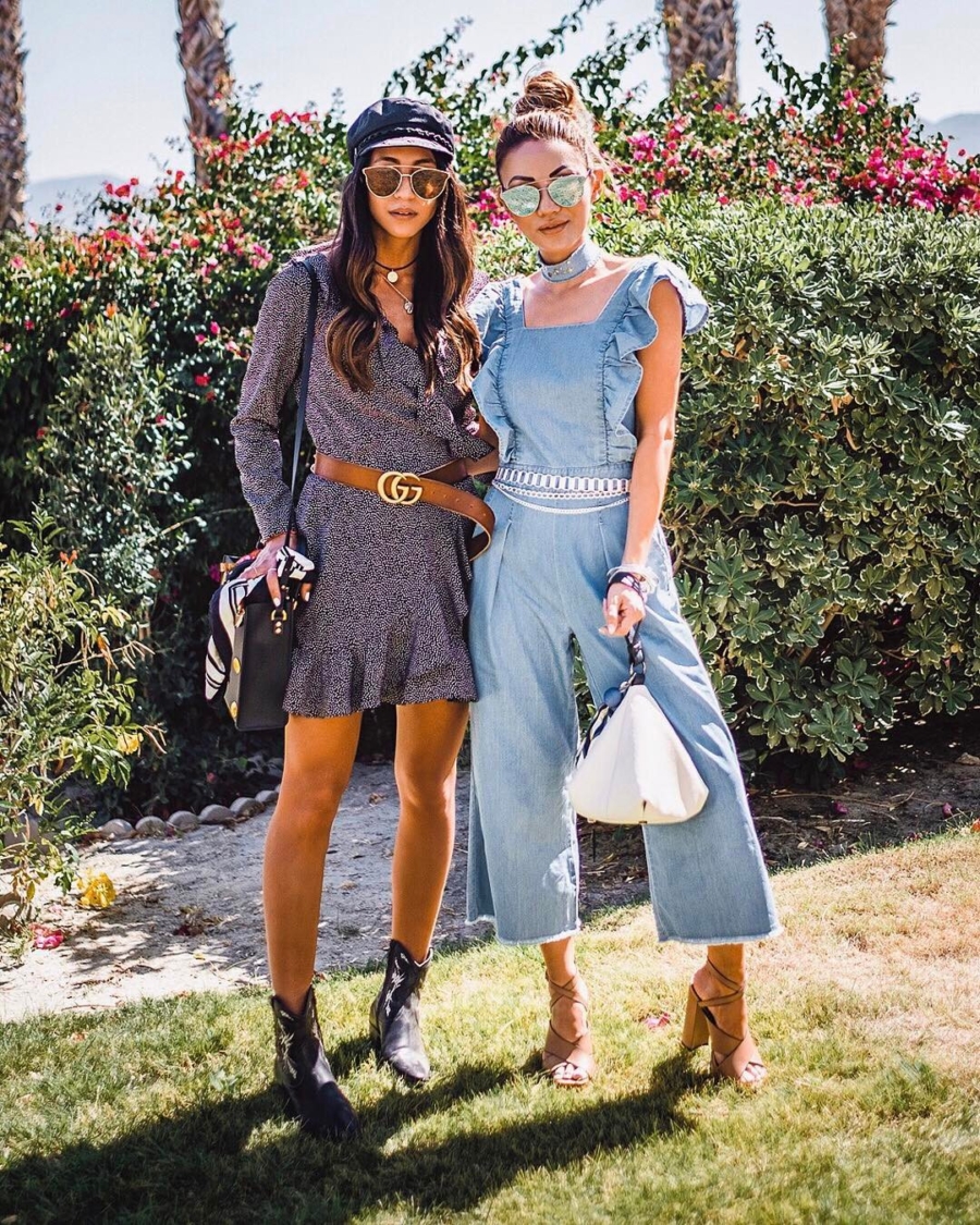 Blue Denim Romper - Instagram Outfits Round Up: Spring Colors // NotJessFashion.com