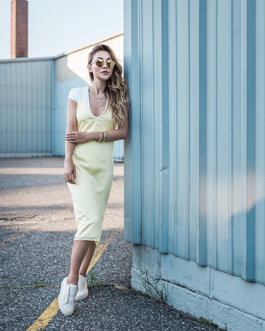 Slip Dress and T Shirt - Ultra Chic On-The-Go Styles For Every Girl // NotJessFashion.com