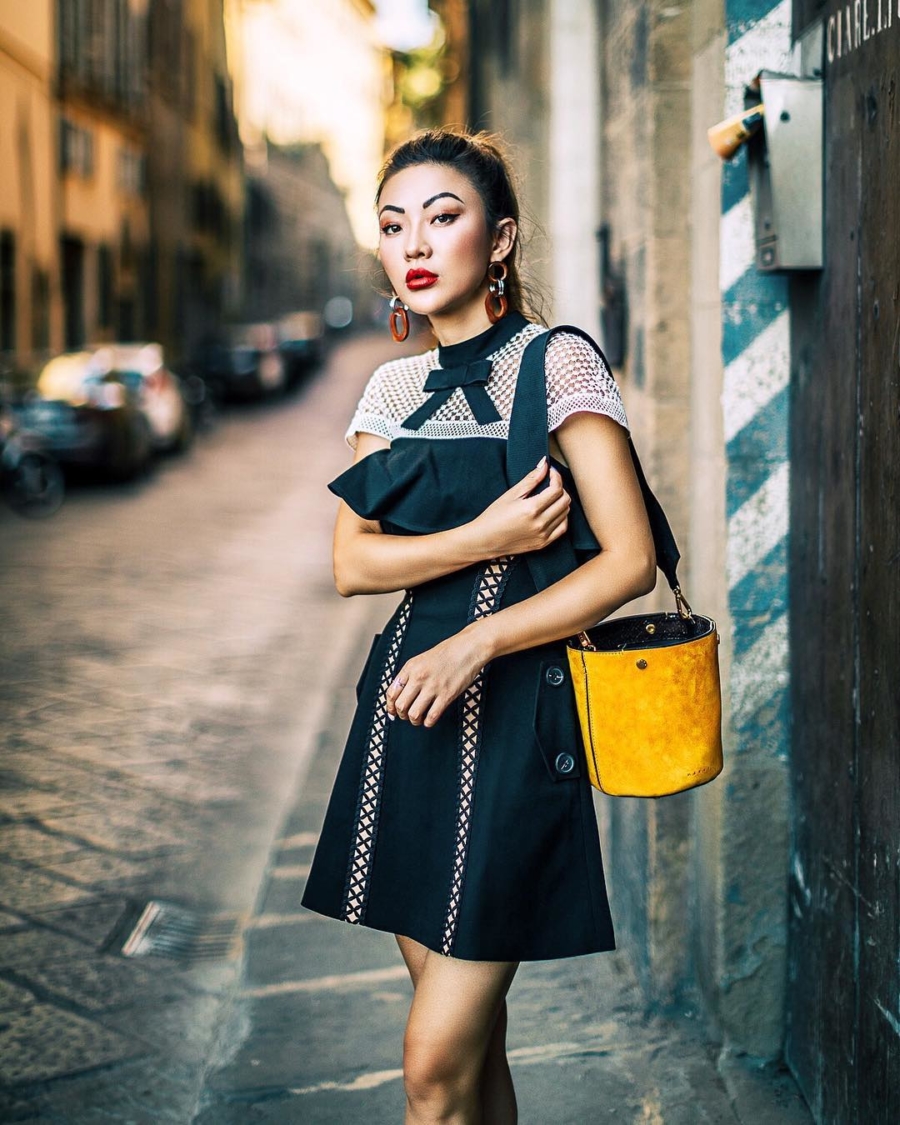 Self Portrait Lace Dress - Instagram Outfits Round Up: Italian Days // NotJessFashion.com