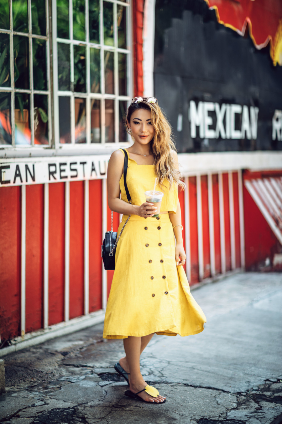 yellow summer dress