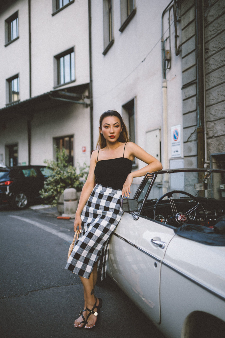 Checkered Skirt Styled // NotJessFashion.com