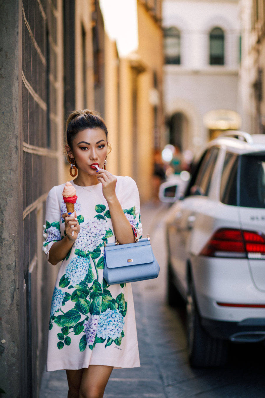 D&g hydrangea outlet dress