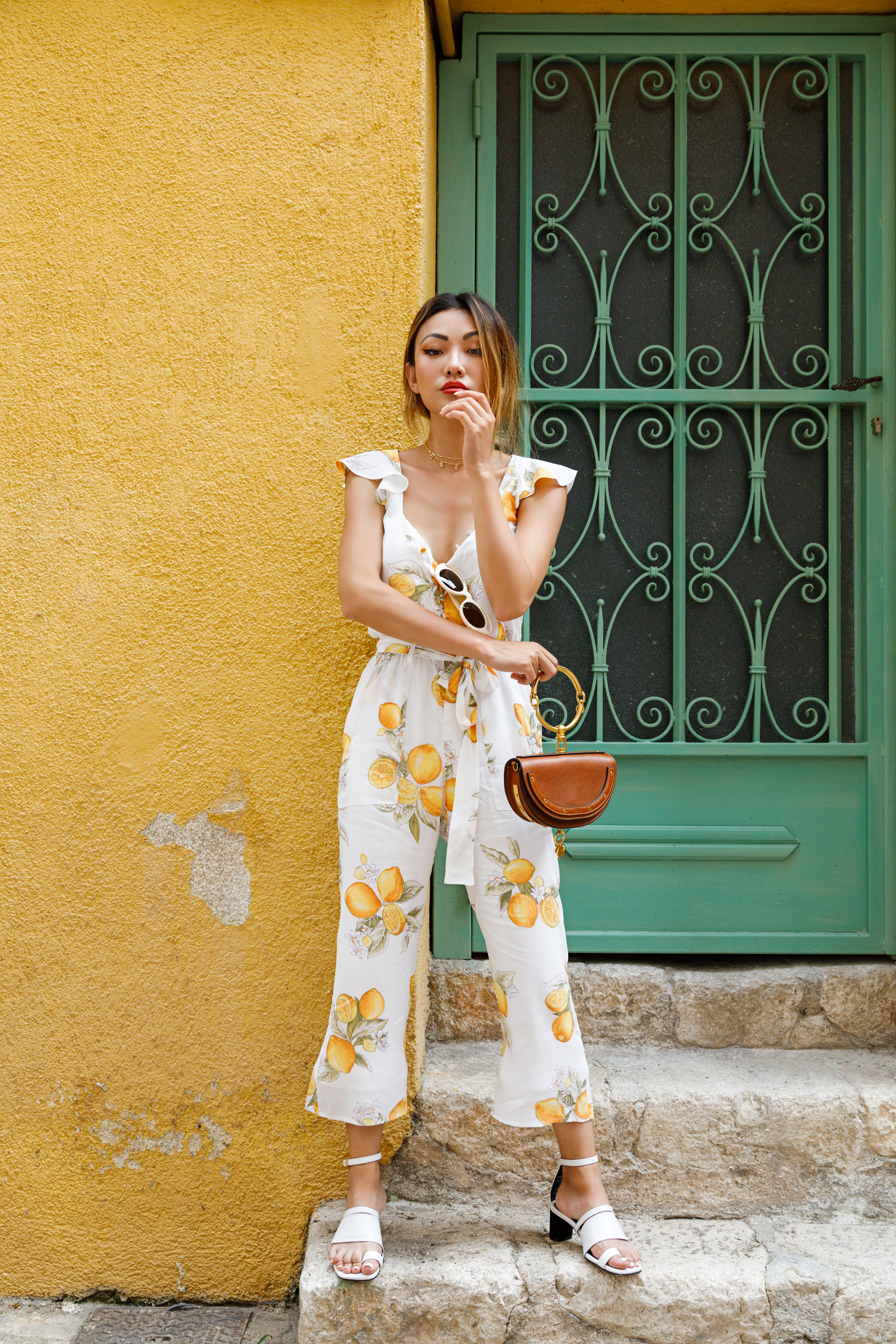 trending Prints to Wear in 2018 - lemon printed jumpsuit // Notjessfashion.com