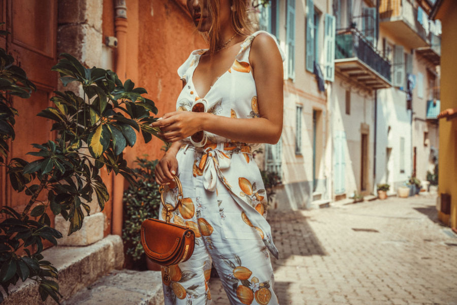 For Love and Lemons Jumpsuit and Toe Ring Sandals // NotJessFashion.com