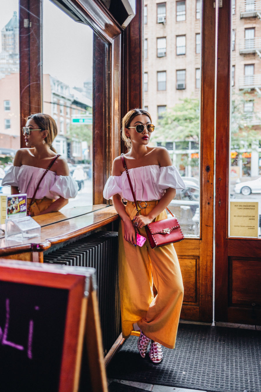 How To Style Yellow Wide-Leg Pants // NotJessFashion.com