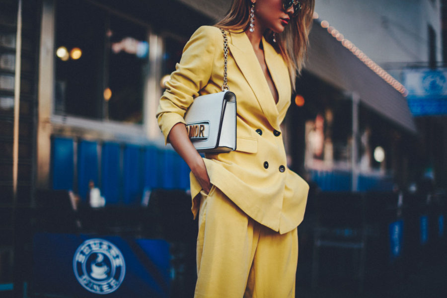 Fashion blogger Notjessfashion shows you how to dress like a fashion icon wearing the powersuit trend // Notjessfashion.com