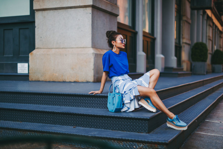 Blue monochromatic effortlessly cool look // NotJessFashion.com