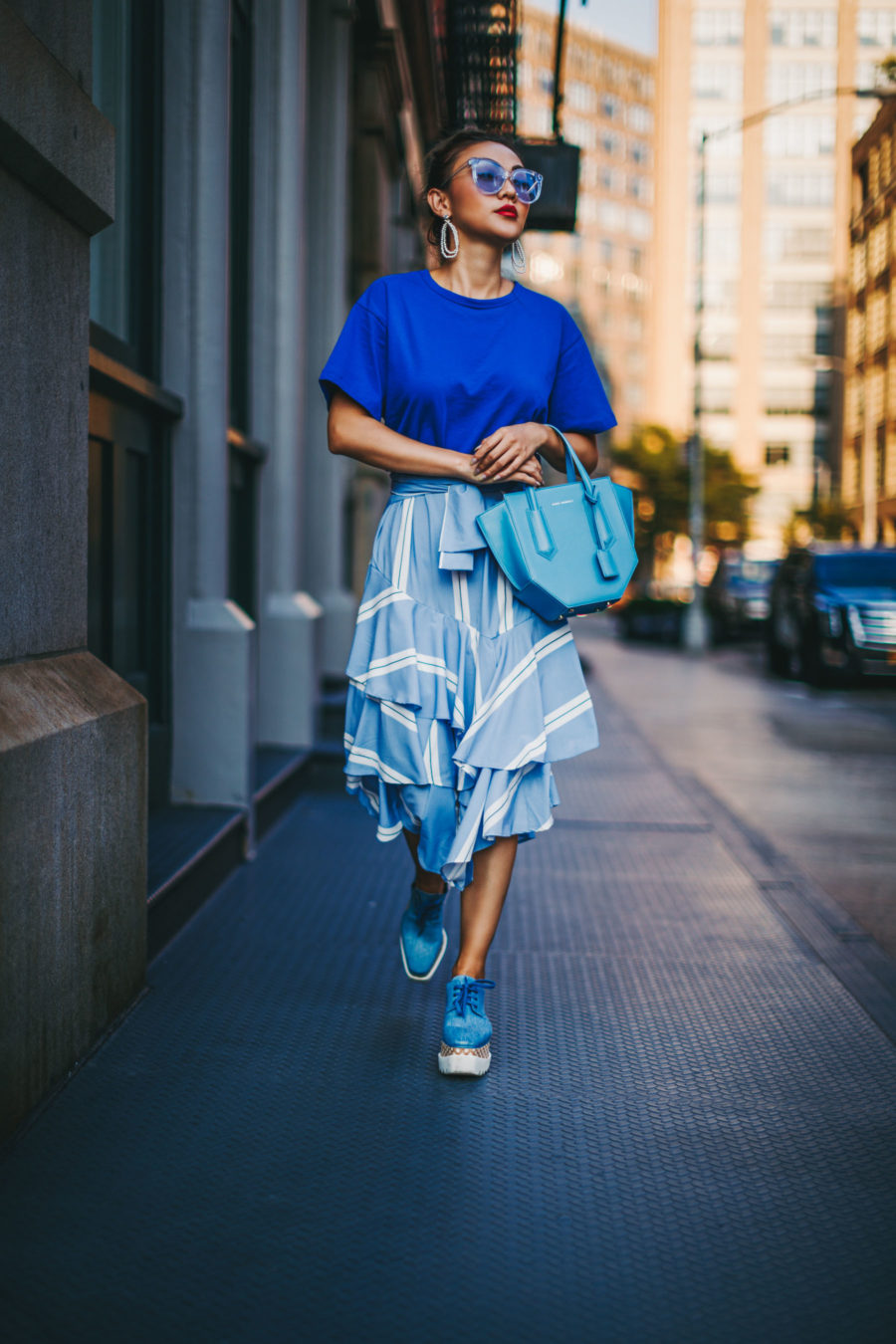 Blue monochromatic effortlessly cool look // NotJessFashion.com