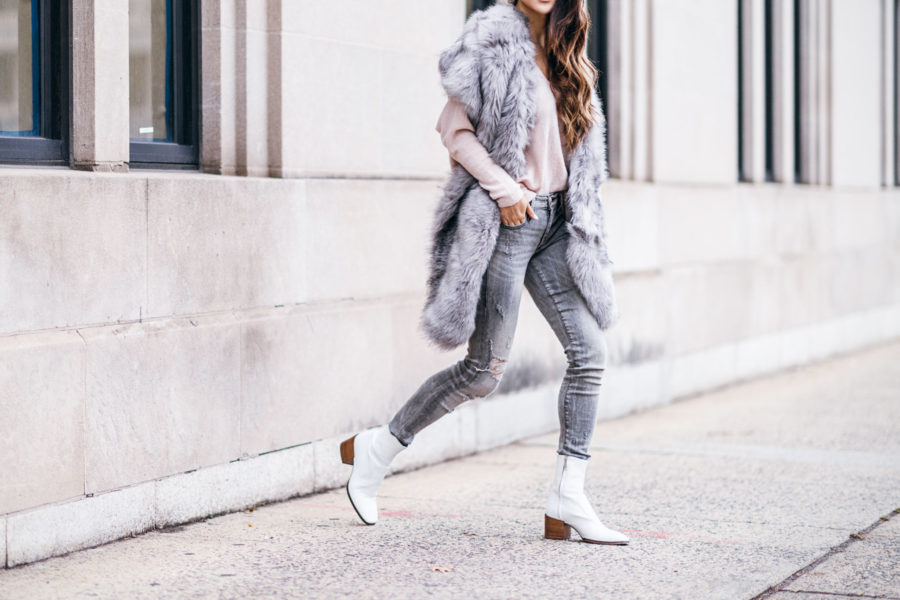 winter wardrobe essentials - white boots // NotJessFashion.com