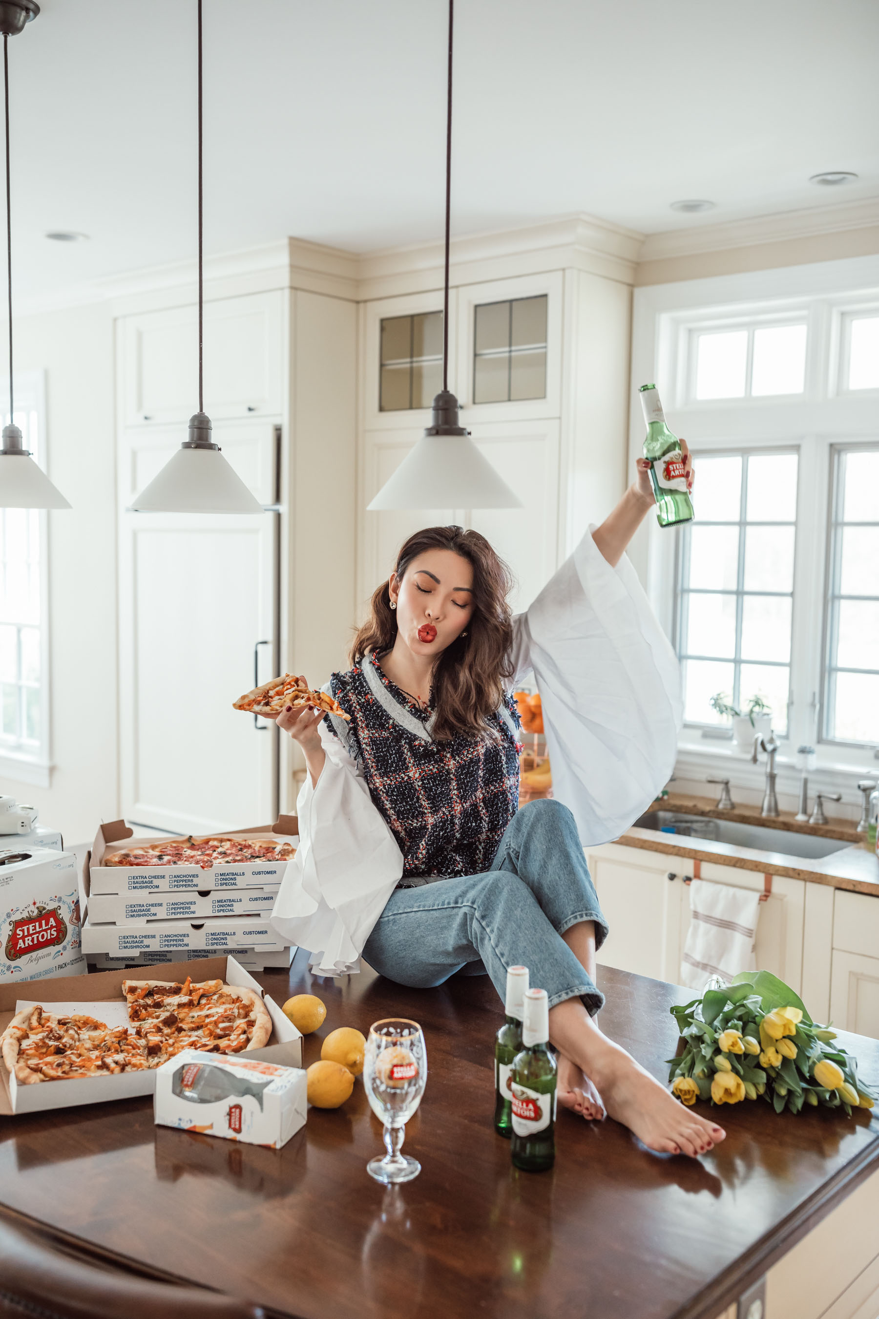 How to Throw a Super Bowl Party That Matters // Notjessfashion // Stella Artois, Super Bowl Party, fashion blogger, new york fashion blogger, jessica wang, pizza and bear