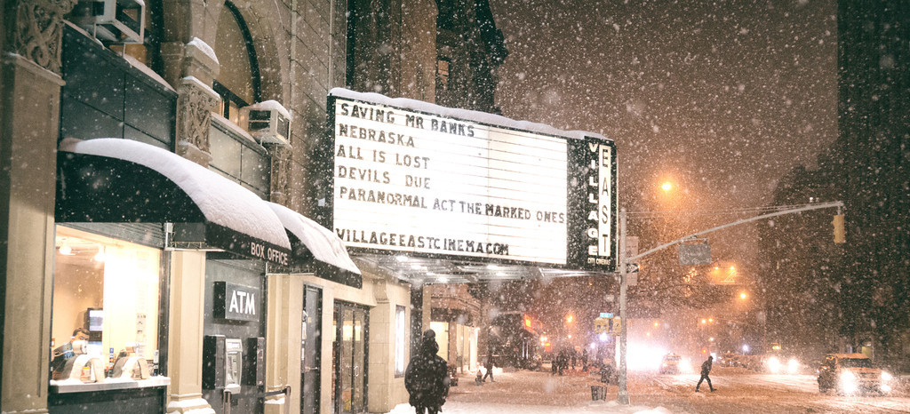 Places for Snow Photos in NYC - City Cinemas Village East // Notjessfashion.com