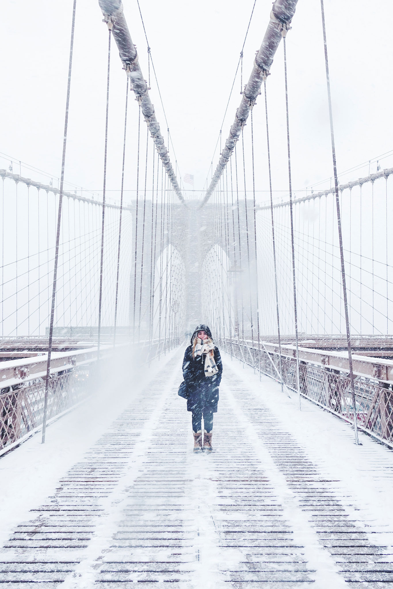 Places for Great Snow Photos - Brooklyn Bridge in the Winter // Notjessfashion.com