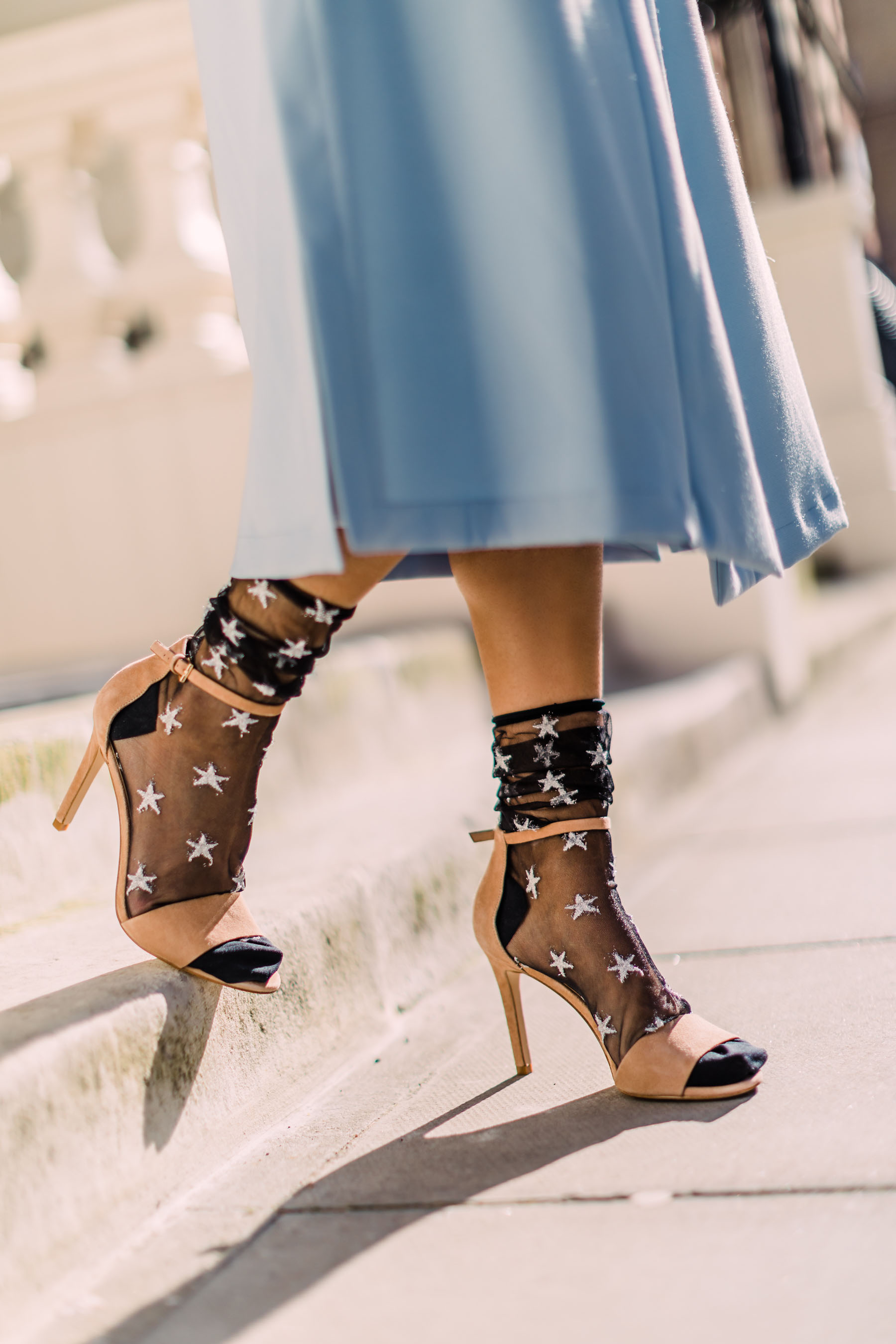 Taking It To The Streets: Socks With Heels