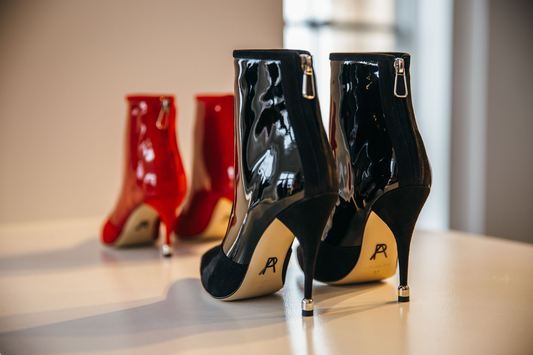 Paul Andrew AW18 Presentation // Notjessfashion.com // NYFW 2018, black patent leather boots