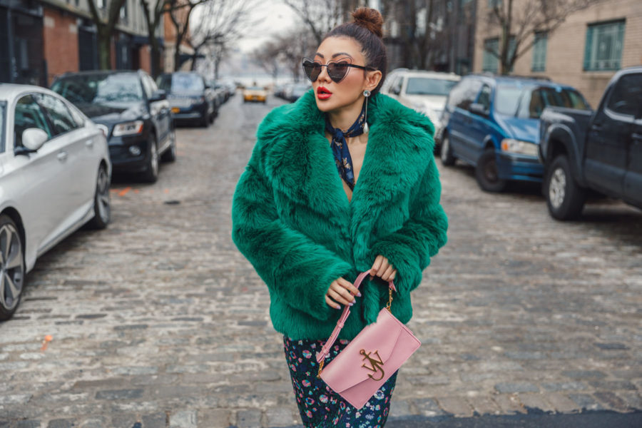 How to Mix Textures - Fur and Sequin textures // Notjessfashion.com
