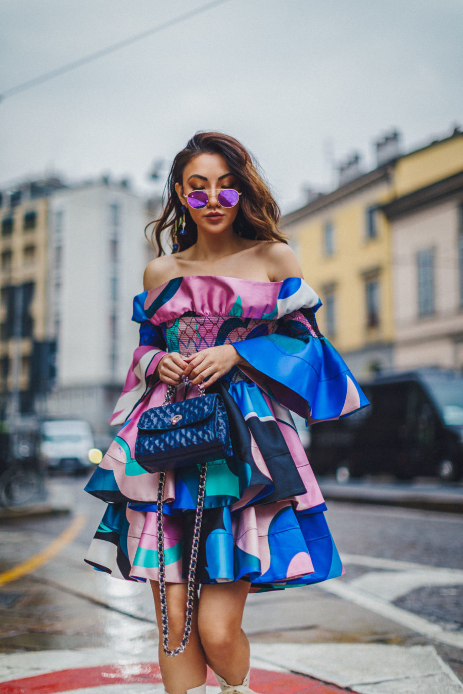 Shopbop Sale Alert - The Best Spring and Summer Items To Buy, Bold Statement Dresses, Off the shoulder dresses, Colorblock Dresses, Paris Streetstyle, Jessica Wang // NotJessFashion.com