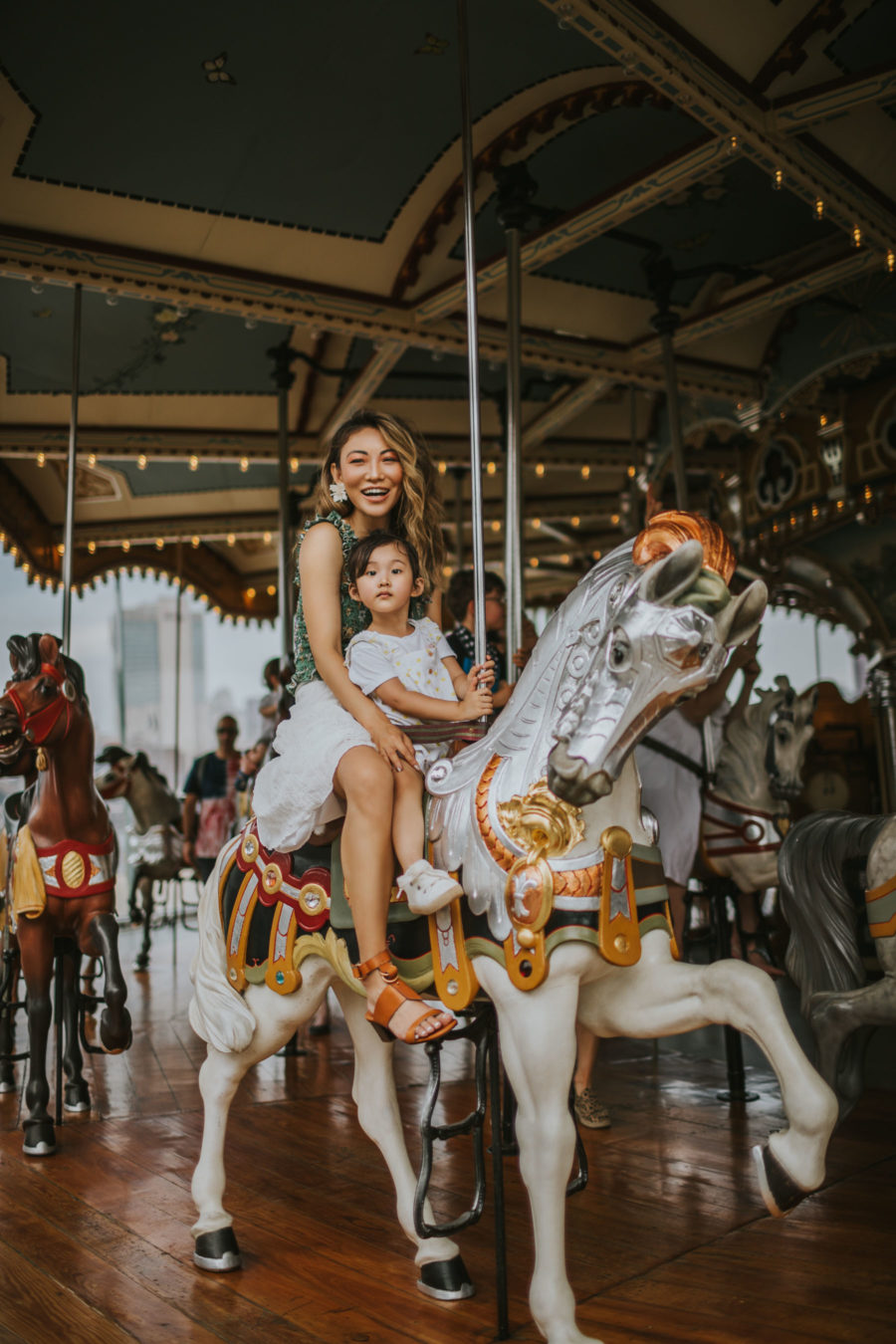 How I Spent My Memorial Day Weekend - smocked top, wrap skirt, summer outfit, casual summer outfit, merry go around // Notjessfashion.com