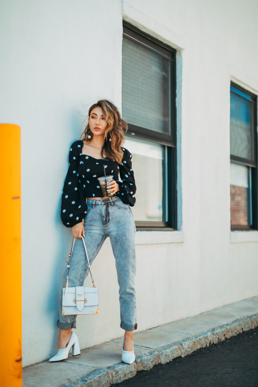 How I Plan For a Blog Photoshoot - Polka Dot Print Top // NotJessFashion.com