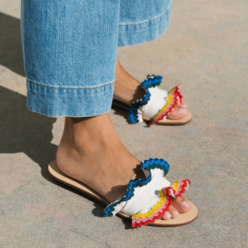 Shoes for Summer 2018 - Bright Slide Sandals // Notjessfashion.com