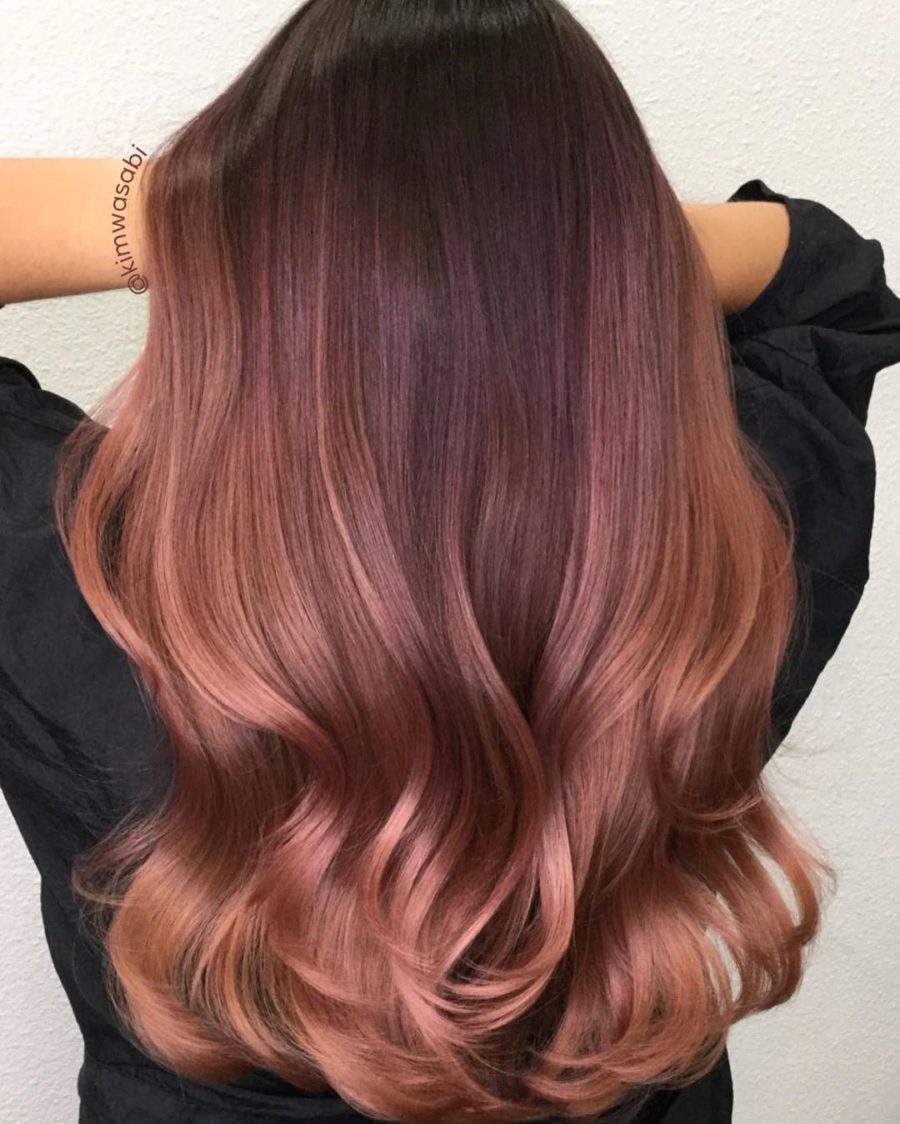 Rose Gold Hair Color Trend - deep rose gold hair // Notjessfashion.com