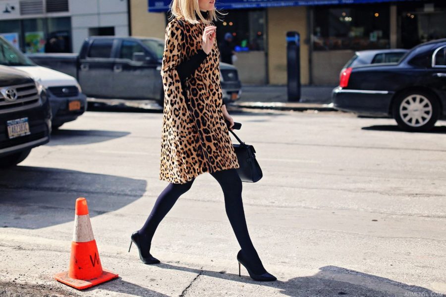 how to style leopard print for fall - leopard printed cape, leopard print outfit // Notjessfashion.com