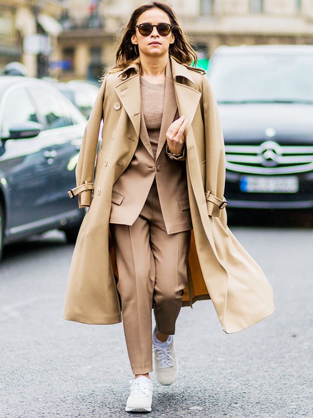 7 Ways to Look More Powerful - khaki women's suit, mirsolava duma street style, power dressing // Notjessfashion.com