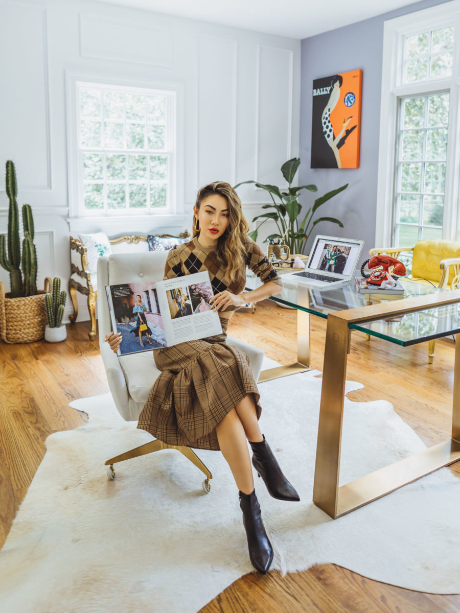 How To Balance Work and Marriage - Plaid outfit, plaid ruffle skirt // Notjessfashion.com