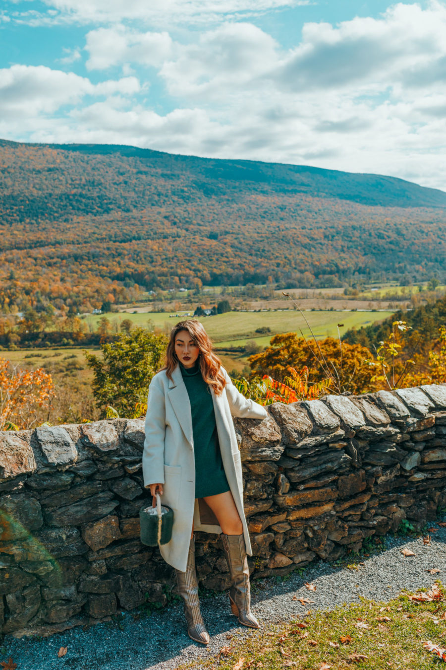 jessica wang wearing a sweater dress and boots while sharing her amazon holiday gift guide // Jessica Wang - Notjessfashion.com