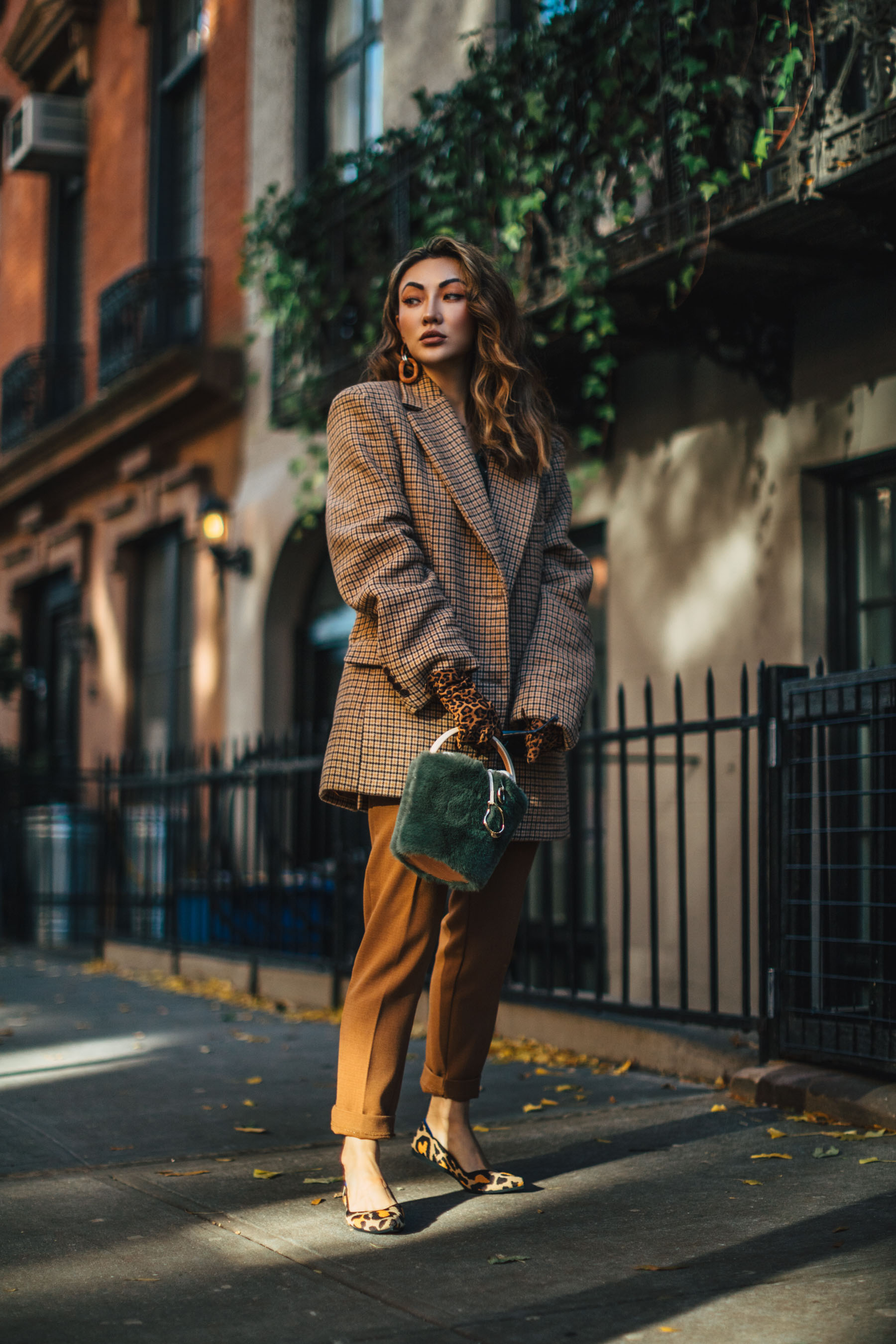 fall workwear essentials, Rothy's pointed flats, rothy's leopard print flats // Notjessfashion.com