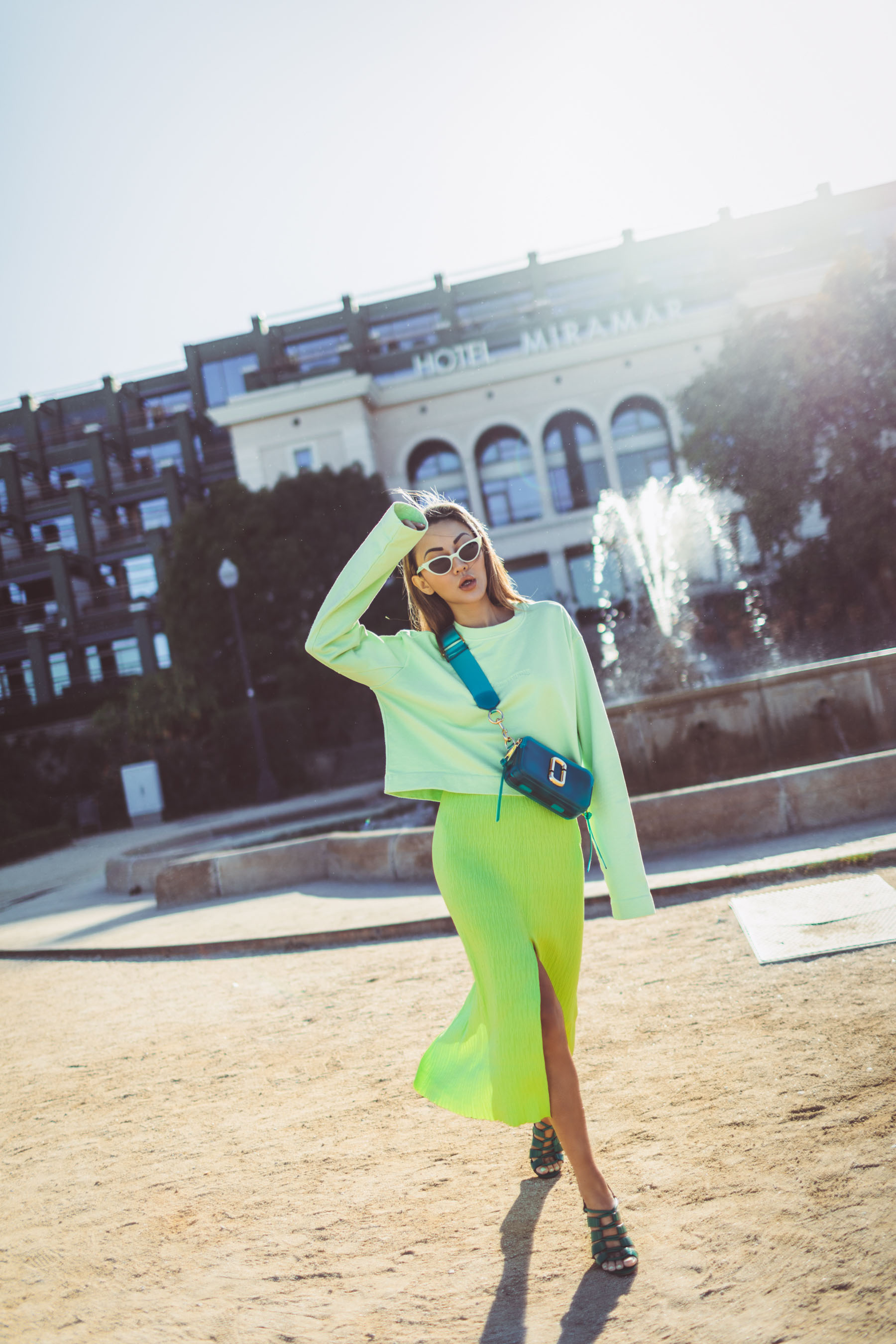 neon trend, full neon outfit, neon outfit inspiration, neon fashion // Notjessfashion.com