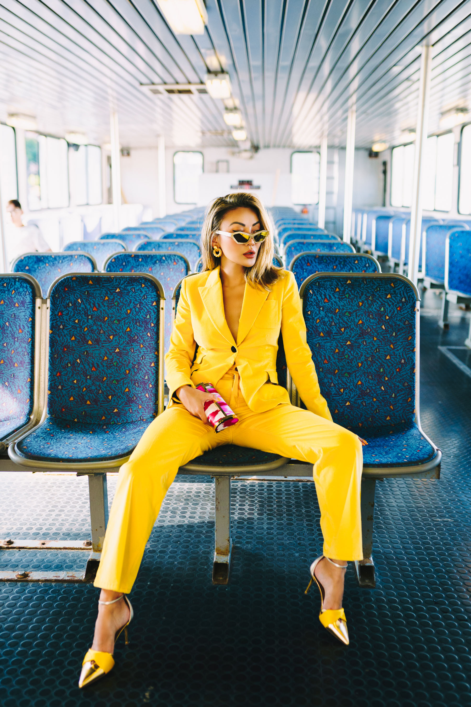 look more expensive 2019 - monochromatic, yellow suit // Notjessfashion.com