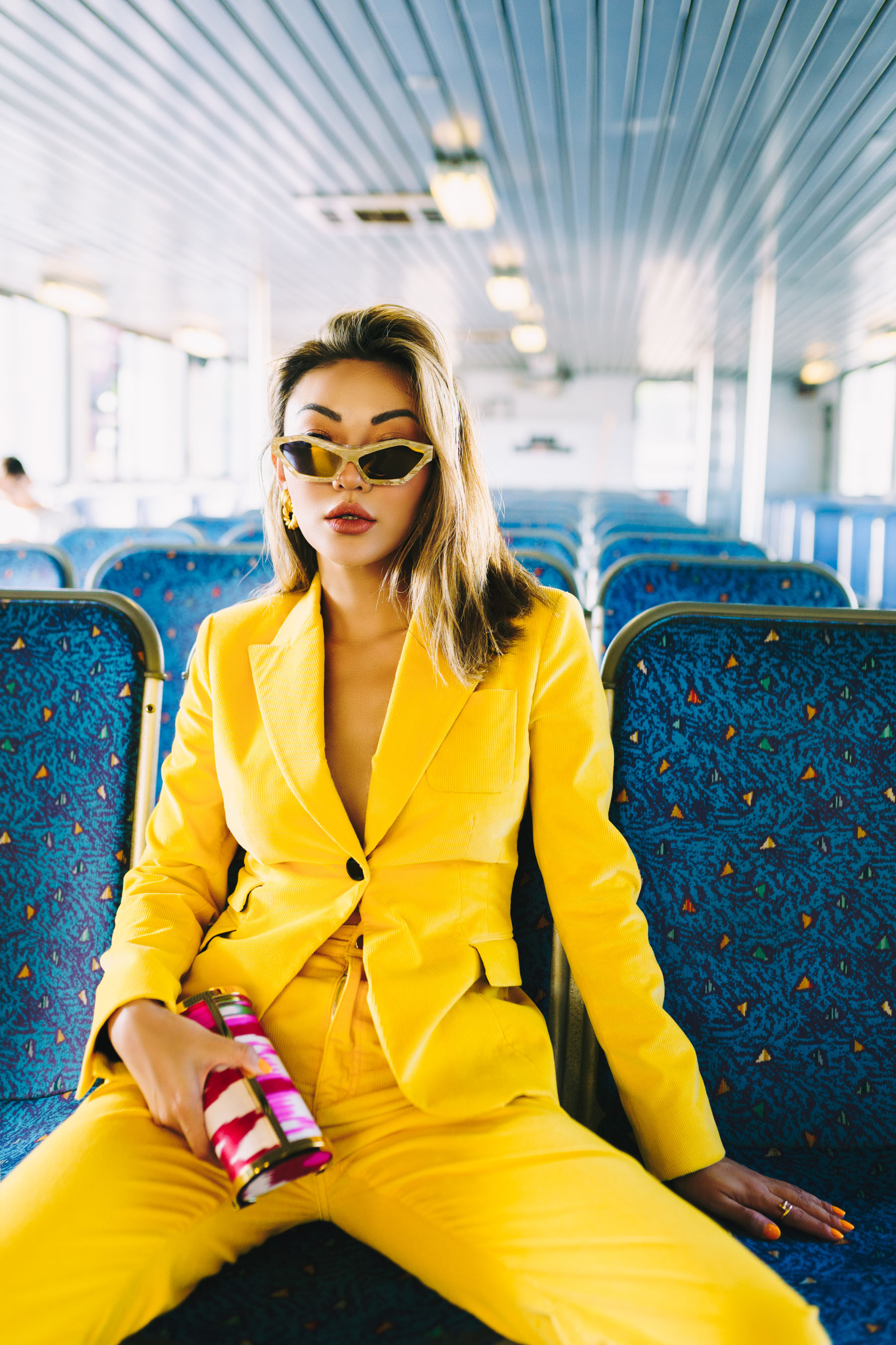 biggest fall fashion trends 2019, yellow suit, blazer trend, blazer outfit, // Notjessfashion.com