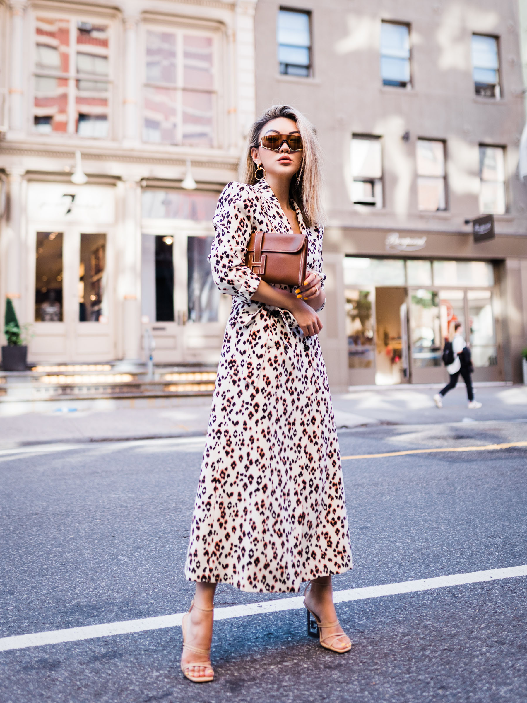 work to weekend closet, chic workwear, animal print dress, trendy office outfits // Notjessfashion.com