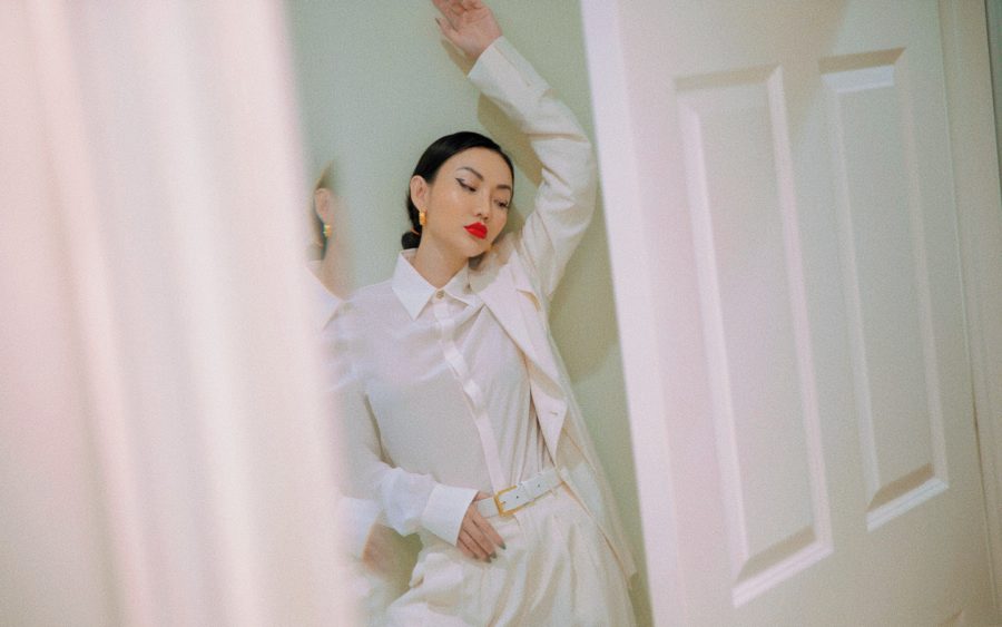 fashion blogger jessica wang wears red lipstick and shares toxic skincare ingredients // Jessica Wang - Notjessfashion.com