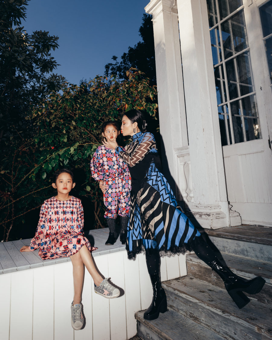 jessica wang and her daughters wearing gucci outfit while sharing perfect mother's day gifts // Jessica Wang - Notjessfashion.com